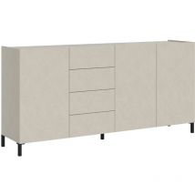 Bob Gardens - Buffet 3 portes/4 tiroirs 174x40x84 cm Solaria cachemire