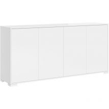 Bob Gardens - Buffet 4 portes 172x40x83 cm Lumina blanc brillant