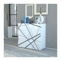 Montefioredesign - Madia linea Mia 2 ante con serigrafia a righe