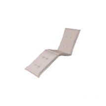 Madison - Coussin pour chaise longue panama 65 x 200 cm Série Classique - Blanc