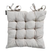 Madison - Galette de chaise de jardin panama 45 x 45 cm Série Classique - Beige