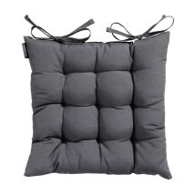 Madison - Galette de chaise de jardin panama 45 x 45 cm Série Classique - Gris