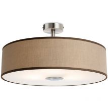 Firstlight Products - Firstlight Madison - 3 Light Semi Flush Light Taupe, E27