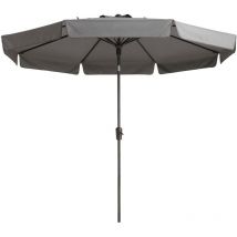 Parasol 300 cm rond extérieur Gris clair 300x260 cm