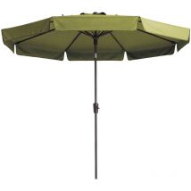 Madison - Parasol de jardin Flores Luxe 300 cm rond vert sage