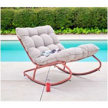 Ozalide - madrid - Fauteuil à bascule - Terracotta