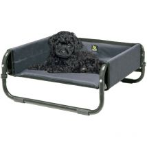 Maelson - Soft Bed, lit pour chien pliable et rembourré - anthracite, s / 56 cm