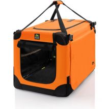 Maelson - Soft Kennel Neon-Orange, 62 cm - faltbare Hunde-Transportbox