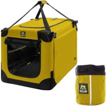 Maelson Soft Kennel Safran Gelb 82 Cm + Treatee Mag Pouch - Transportbox Und Leckerli-tasche