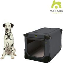 Soft Kennel Transportbox, faltbar - anthrazit - 82 x 59 x 59 - Maelson