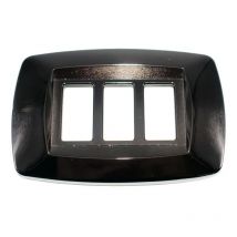 Master Modì para placa Bticino 3 módulos gunmetal MD233