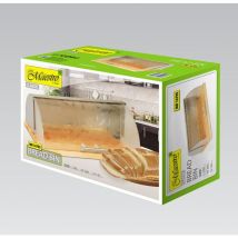 MR-1670S Contenitore per pane de Tavolo di stoccaggio, Coperchio scorrevole, Contenitore di stoccaggio Pane e pasticceria viennese, Design elegante,
