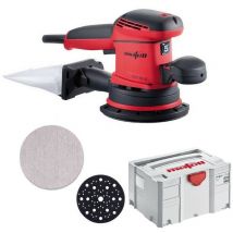 Mafell - Exzenterschleifer EVA150E/5 T-Max + Schleifgitter Abranet P80 35Stk 150mm