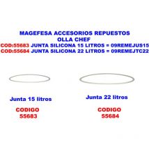 MAGEFESA Chef Marmite avec joint en silicone 22 litres