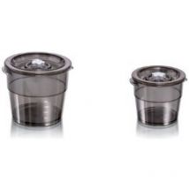 ACO1005 Lebensmittelbehälter de Rund um Grau, Transparent - Magic Vac