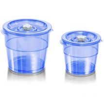Magic Vac - unknown MagicVac Lot de 2 récipients ss vide ronds 2,0l/4,0l, executive (14799)