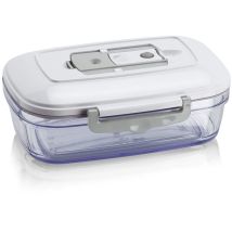 Aco1093 Recipiente Per Cibo Rettangolare Scatola 1 L Trasparente, Bianco 1 Pz - Magic Vac