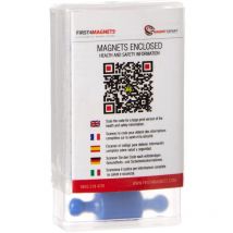 Magnete A Blu Skittle Per Frigorifero, Ufficio, Lavagna, Tabellone, Archiviazione - 12mm Dia x 21mm - Pacco Di 12