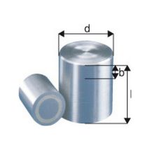 Magnete Cilindrico, Diametro 25 Mm, Altezza 30 Mm Chiusura Max. b 5 Mm, Forza Di Ritenuta 80 n, Peso: 106 g