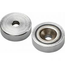 HOFFMANN - Magnete permanente cilindrico piatto con foro