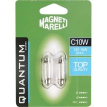Magneti Marelli C10W coppia di lampadine auto siluro 12V 10W attacco SV8,5