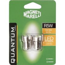 Coppia di lampadine led auto Magneti Marelli R5W 4SMD 12V attacco BA9S