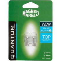 Magneti Marelli W5W coppia lampadine auto vetro 12V 5W attacco W2,1X9,5d