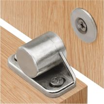 Tinor - Magnetic Catch Magnet Door Cupboard 4 Pieces Silver Magnetic Catches With Screws Magnet Furniture Closure Powerful Magnet for Sliding Door
