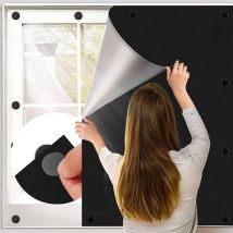 Jalleria - Magnétique Store Occultant Fenêtre sans Perçage 145x200CM Store Occultant Tissu Isolation pour Fenêtre de Toit - Protection Solaire Film