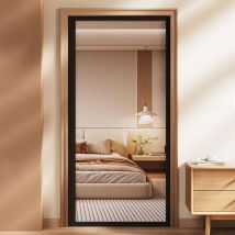 Coocheer - Magnetische Fliegengittertür, Fliegengitterfenster mit Magneten, schließt automatisch, um Insekten fernzuhalten, keine Nägel erforderlich,