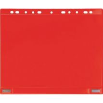 Magnetische Sichttasche B265xH315mm rot für Format din A4