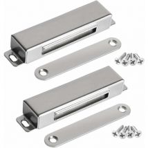 Magnetischer Türverschluss 30 kg starker Zugmagnet Schrank Schmerlen magnetische Hardware Edelstahl Chrom Türschließer für Badezimmer Küche
