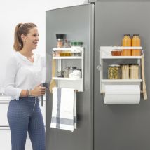 Innovagoods - MagoRac Magnetisches Organisationsregal, vielseitig und stabil, ideal für Küche und Bad, hält bis zu 5kg, mehrfarbig, Standard, Holz