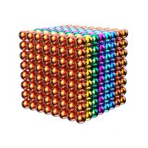 Magnetkugeln zum Stressabbau,5 mm, 1000 Stück, Mischung aus 10 Farben (gemischte Farben, 1000 Stück)