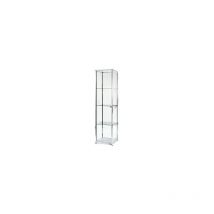 Vitrina de columna altura 2000 mm 1 puerta batiente a x p