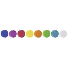 Magnetoplan - Aimant Circle (ø) 30 mm bleu, rose, rouge, orange, jaune, vert, bleu-vert, blanc 8 pc(s) 16654810