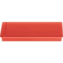 Aimant à angle droit l.55xP22xép.8 mm rouge