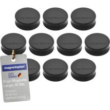 Magnet Ergo Large 34 x 12,5 mm (d. x h) 34mm 2kg Ferrit schwarz 10 St./Pack.