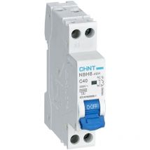 Chint - Disjoncteur magnétothermique compact 1p+n 1 module 40a 6ka - 190262