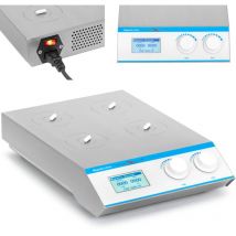 Magnetrührer 4 x 1000 ml 2200 U/min Timer lcd Rührplatte rutschfest beschichtet