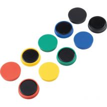20MM Whiteboard Magnets Black (Pack-10) - Offis