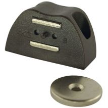 Fa Magnetschnapper +Gegenstück rund mit einem Schraubloch, hk 4kg, ks braun