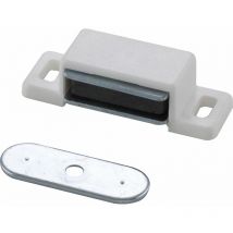 Magnetschnapper Type 4, Haltekraft 4 kg, Kunststoff weiß