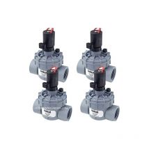 4 Stück Bewässerungs-Elektroventile 9V Irritrol 2400MT 1'' mit Schraubdeckel, Kompatibel mit Batteriebewässerungssteuerungen