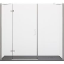 Porta doccia anta battente cristallo 8mm h195 cm regina, seleziona misura 230