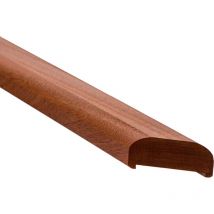 Mahagoni Handlauf-RECHTS 45° Winkel- Natur-197x6x3,6cm