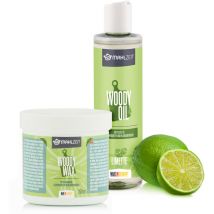 Holzpflege Set woody wax aus Bienenwachs + woody oil für Schneidebretter, Limettenduft - Mahlzeit