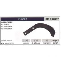 Pubert - Mähmesser, links für Kreiselgrubber roto 400
