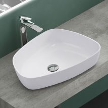 51,1x38,7x12cm Design Waschbecken Col806 Aufsatzwaschbecken in Weiß matt - Mai&mai