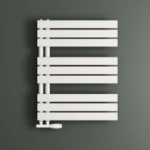 Badheizkörper Handtuchheizkörper Badheizung Heizkörper bad Flach 76x60cm in Weiß Seitenanschluss Badheizung Handtuchwärmer 440W - Mai&mai